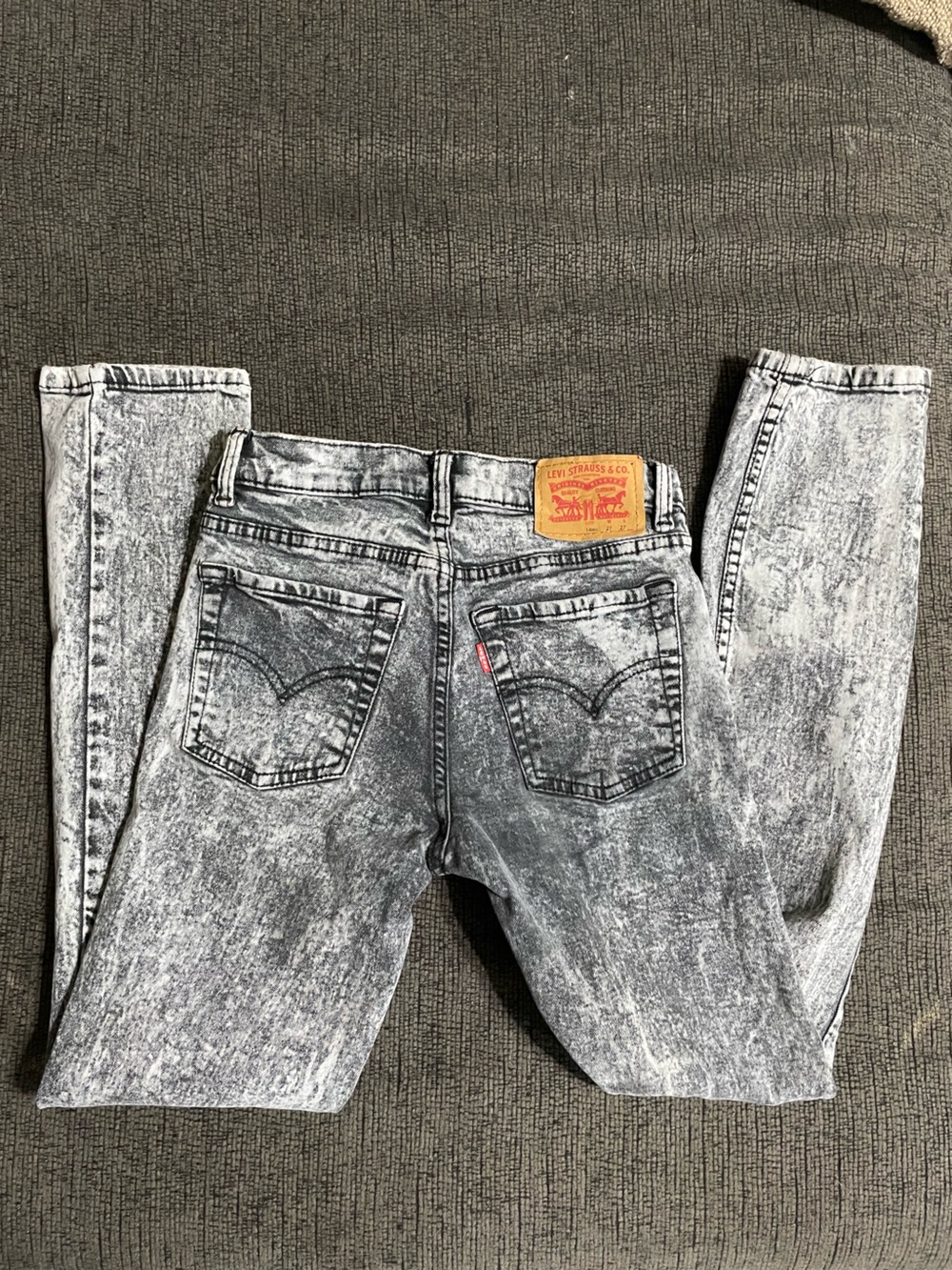 Levi's kids Acid-Wash Grey Relaxed Jeans size 14